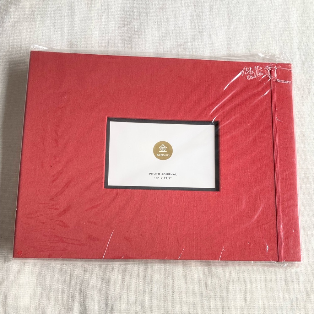 NWT KINSHO Photo Journal, 10" x 13.5" Red